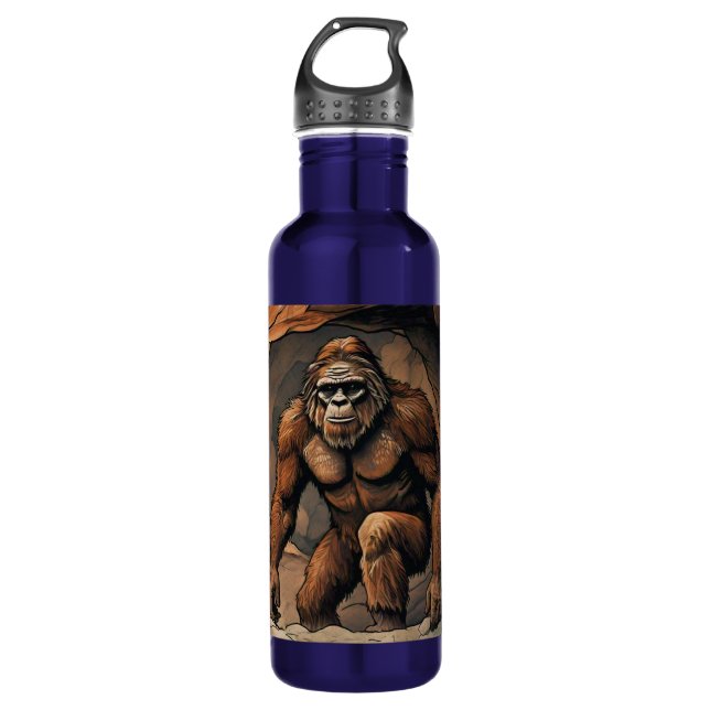 Bigfoot Höhle Edelstahlflasche (Vorderseite)