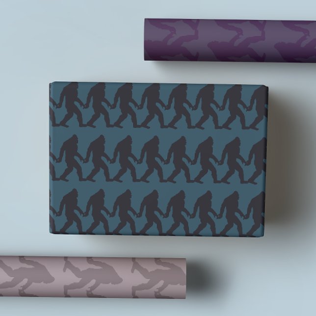 Bigfoot Holding Handstreifen Geschenkpapier Set (Von Creator hochgeladen)