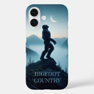 Bigfoot Howling am Mond iPhone 16 Hülle