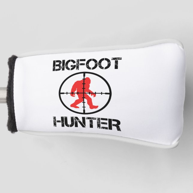 Bigfoot Hunter Funny Bigfoot Lover Golf Headcover (Vorderseite)