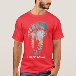 Bigfoot I Hasse Menschen Bigfoot Camping Wasserfar T-Shirt