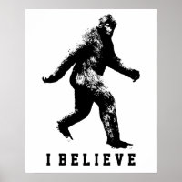 Bigfoot Ich glaube, anpassbarer Text