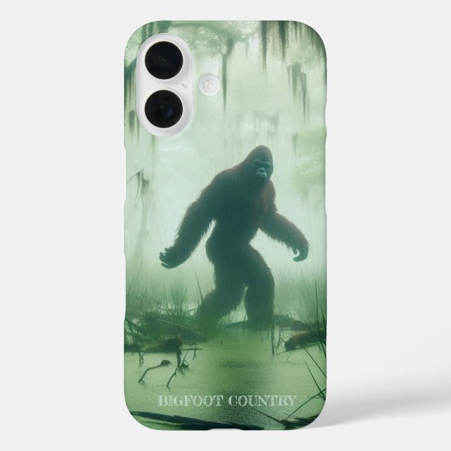 Bigfoot im Sumpf Case-Mate iPhone Hülle (Rückseite)