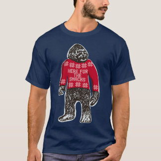 Bigfoot in einem hässlichen Weihnachtskraut, der i T-Shirt