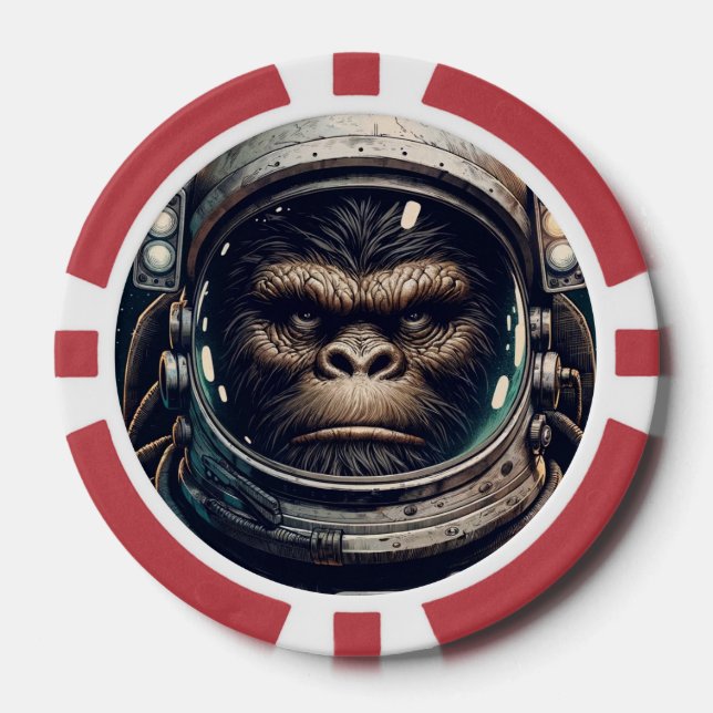 Bigfoot in Orbit - Legendäre Spiele Pokerchips (Vorderseite)