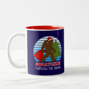 Bigfoot Individuelle Name Christmas Zweifarbige Tasse