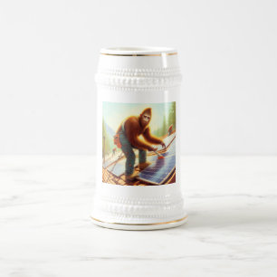 Bigfoot Installation von Solarmodulen Bierglas