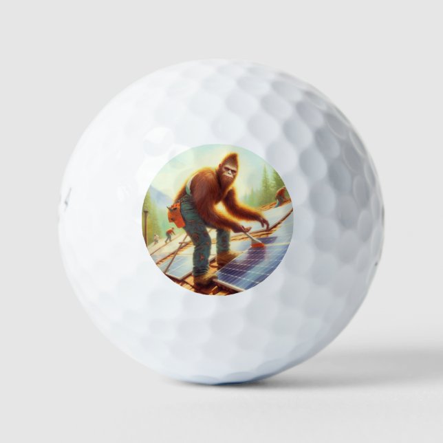 Bigfoot Installation von Solarmodulen Golfball (Vorderseite)