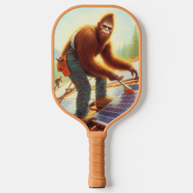 Bigfoot Installation von Solarmodulen Pickleball Schläger (Vorderseite)