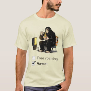 Bigfoot isst Ramen-T-Shirt T-Shirt