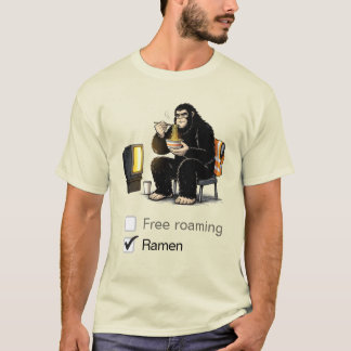 Bigfoot isst Ramen-T-Shirt T-Shirt