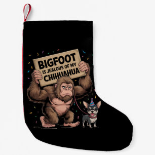Bigfoot ist eifersüchtig von meinem Chihuahua Kleiner Weihnachtsstrumpf