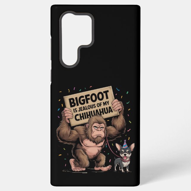 Bigfoot ist eifersüchtig von meinem Chihuahua Samsung Galaxy Hülle (Rückseite)