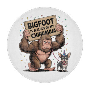 Bigfoot ist eifersüchtig von meinem Chihuahua Schneidebrett