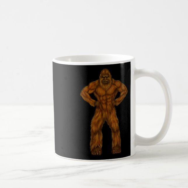 Bigfoot ist ein Body Builder - Body Builder Sasqua Kaffeetasse (Rechts)