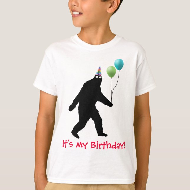 Bigfoot ist es mein Geburtstag! T-Shirt (Vorderseite)