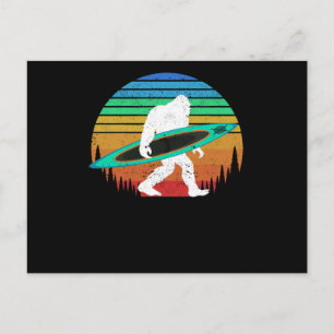 Bigfoot Kajak paddeln See weißes Wasser Kanu Postkarte