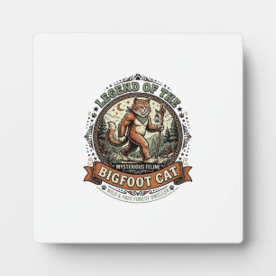 Bigfoot Katze Bigfoot Sasquatch Katze Vintage Vekt Fotoplatte