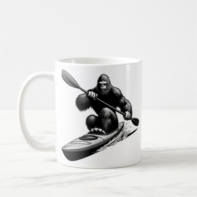 Bigfoot Kayak Kaffeetasse (Links)