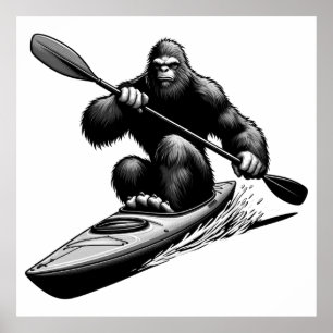 Bigfoot Kayak Poster
