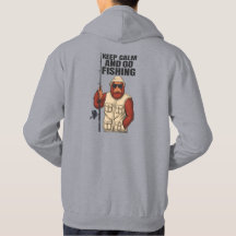 Bigfoot Keep Calm And Go Fishing Lustig