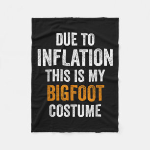 Bigfoot Kostüm Halloween aufgrund von Inflationsge Fleecedecke