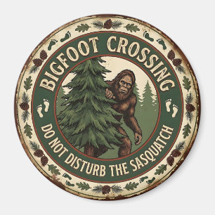 Bigfoot-Kreuzung Magnet