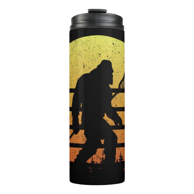 Bigfoot Lacrosse Retro Thermosbecher (Vorderseite)