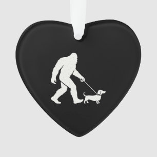 Bigfoot laufender Dachshund Lustiger Wiener Hund D Ornament