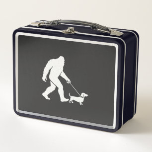 Bigfoot laufender Dachshund Lustiger Wiener Hund V Metall Brotdose