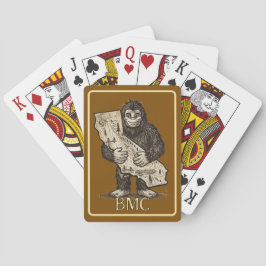 Bigfoot Liebt Spielkarten Monogramm