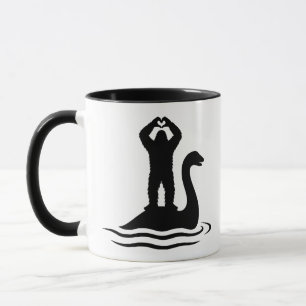 Bigfoot Loch Ness Monster Tasse
