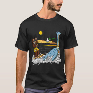 Bigfoot Loch Ness Monster Wasserski T-Shirt