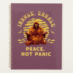 Bigfoot-Meditation Frieden Statt Panik Design Planer