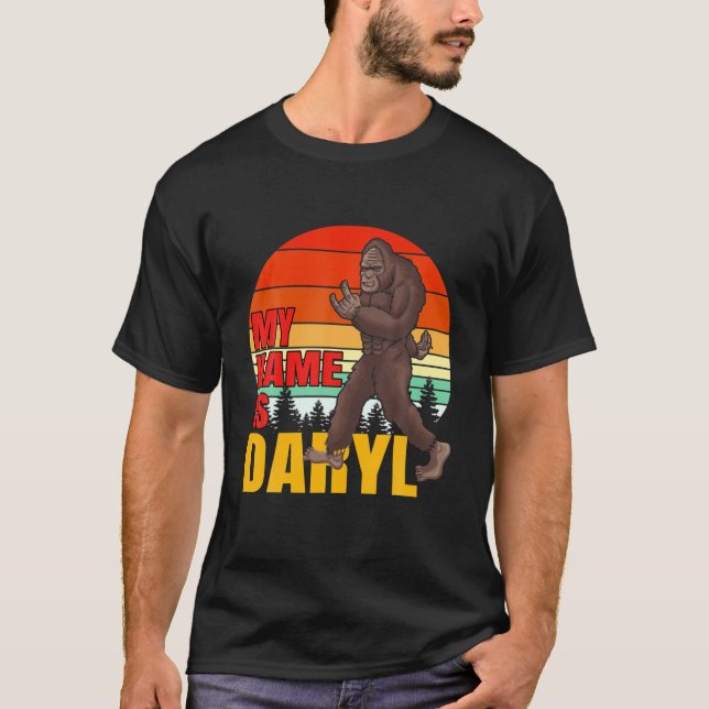 Bigfoot mein Name ist Daryl Sunset T-Shirt (Vorderseite)