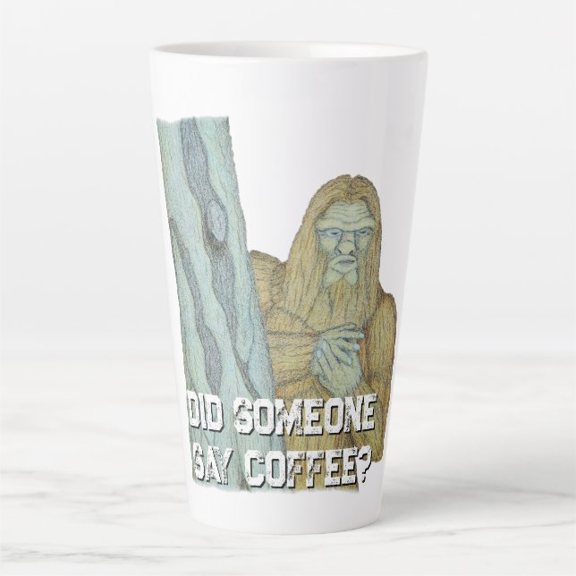 Bigfoot-Meme-Parodie Milchtasse (Vorderseite)