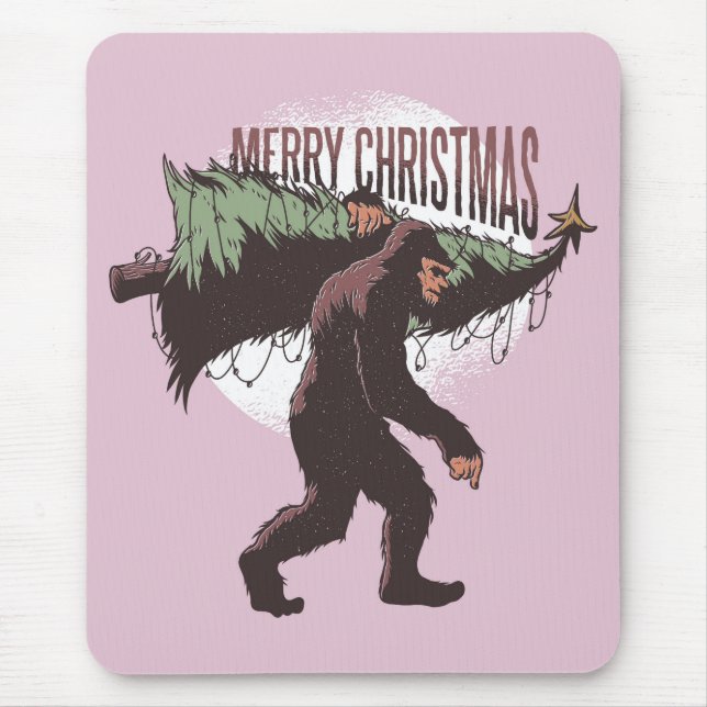 Bigfoot MerChristmas Mousepad (Vorne)