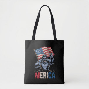 Bigfoot Merica Rock Amerikanische Flagge Patriotis