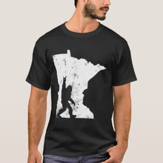 Bigfoot Minnesota Staat Karte Sasquatch Men Women T-Shirt