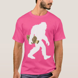 Bigfoot mit Morchel-Pilz Sasquatch Pilze T-Shirt