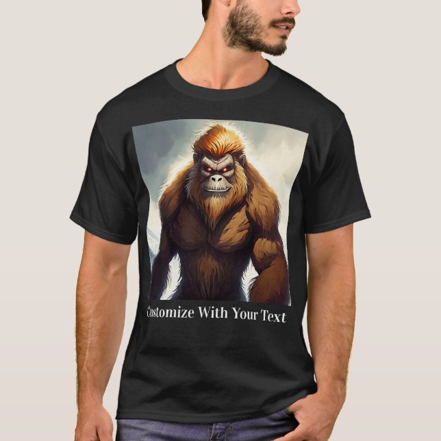 Bigfoot mit roten Augen T-Shirt (Vorderseite)