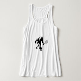 Bigfoot mit Tennis Racquet Tank Top