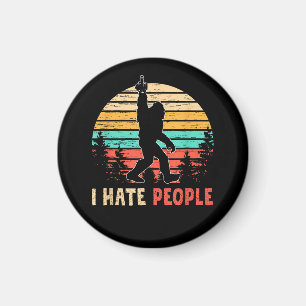 Bigfoot Mittelfinger Ich hasse Menschen Magnet