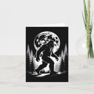Bigfoot Mondlicht Sasquatch Wald Kryptid Outdoor Karte