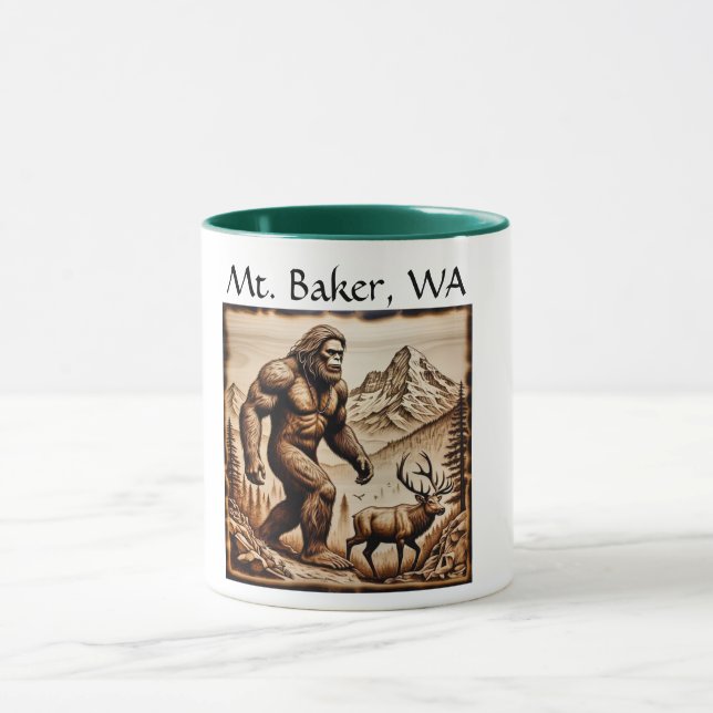 Bigfoot Mount Baker, WA Tasse (Zentrum)