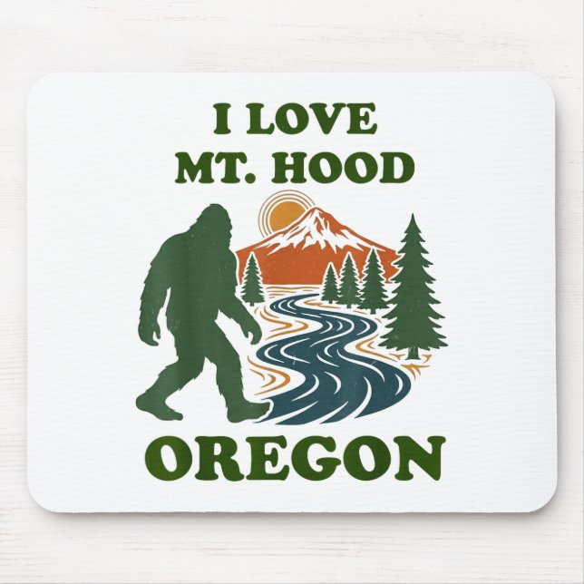 Bigfoot Mt Hood Oregon  Mousepad (Vorne)