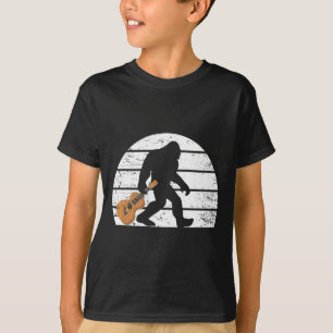 Bigfoot Musiker Sasquatch Acoustic Guitar Player T-Shirt