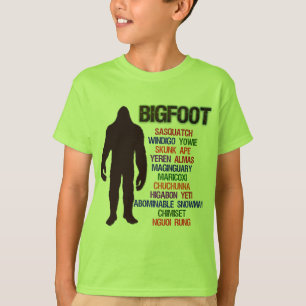 Bigfoot-Namen T-Shirt