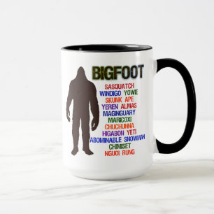 Bigfoot-Namen Tasse