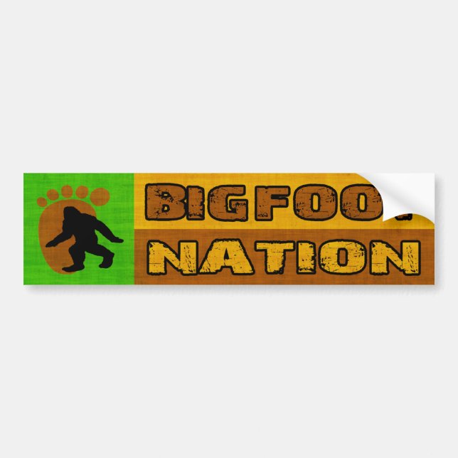 Bigfoot-Nation Autoaufkleber (Vorne)